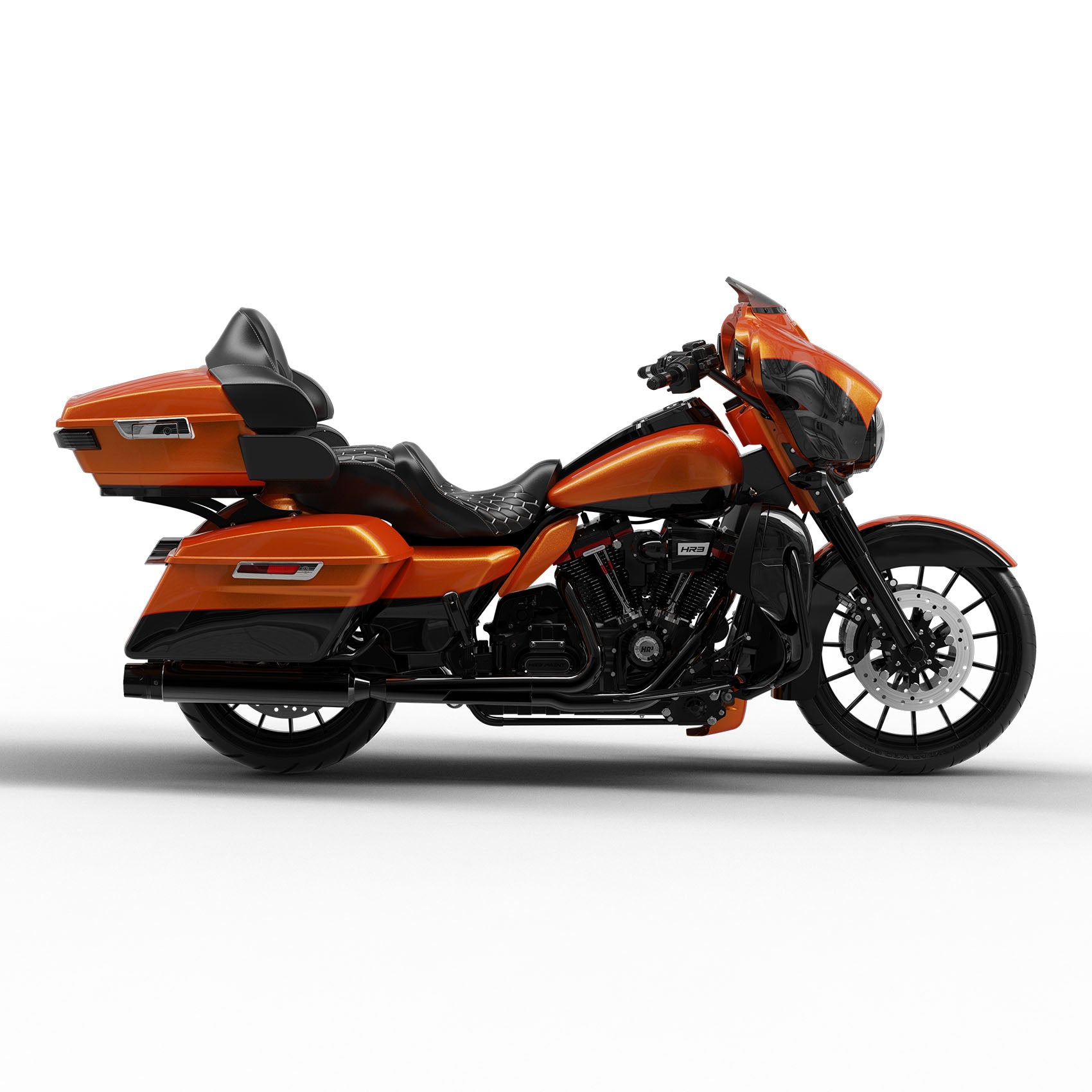 HR3 Amber Whiskey / Vivid Black Complete Body Fairing Kit For Harley Ultra Limited FLHTK 14-23