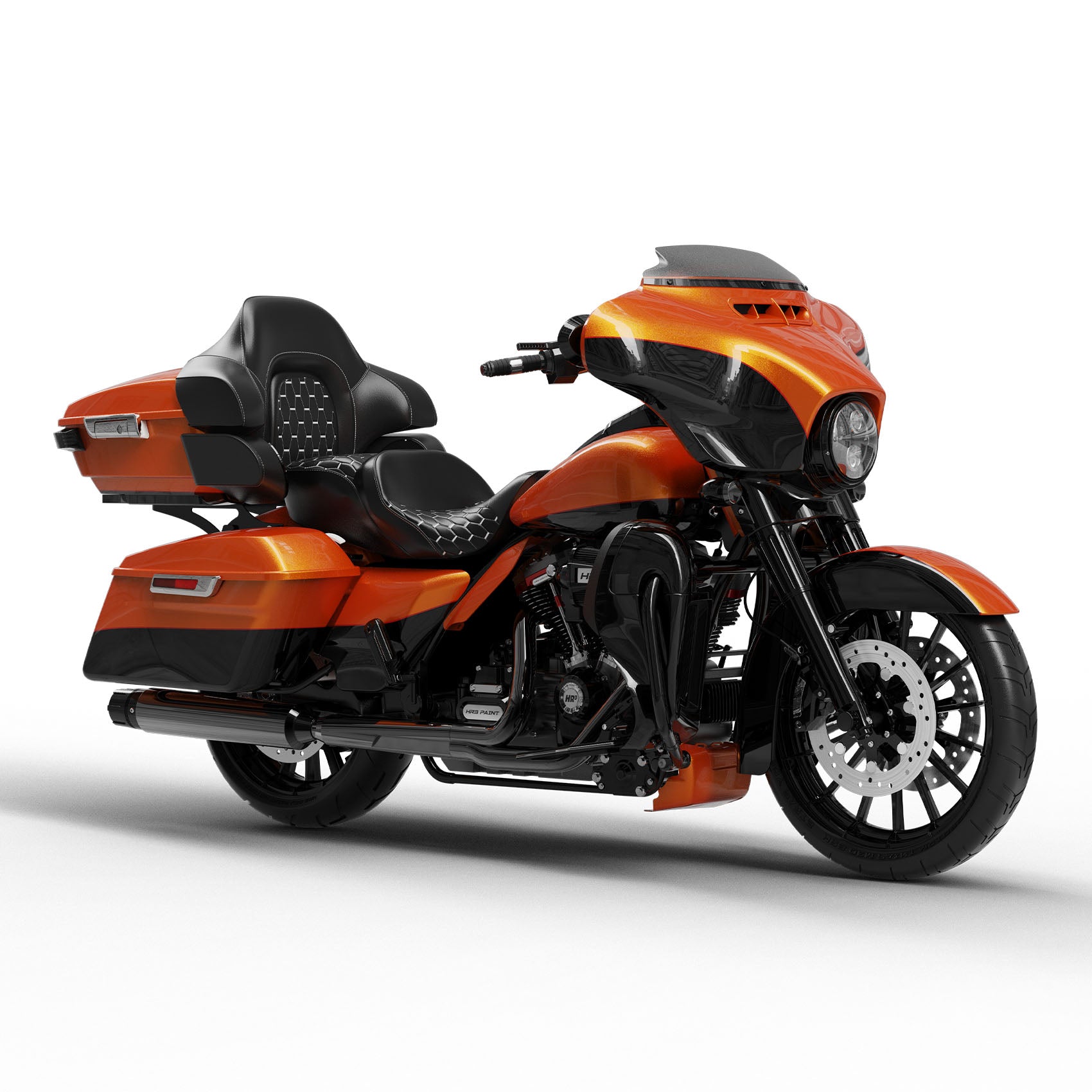 HR3 Amber Whiskey / Vivid Black Complete Body Fairing Kit For Harley Ultra Limited FLHTK 14-23