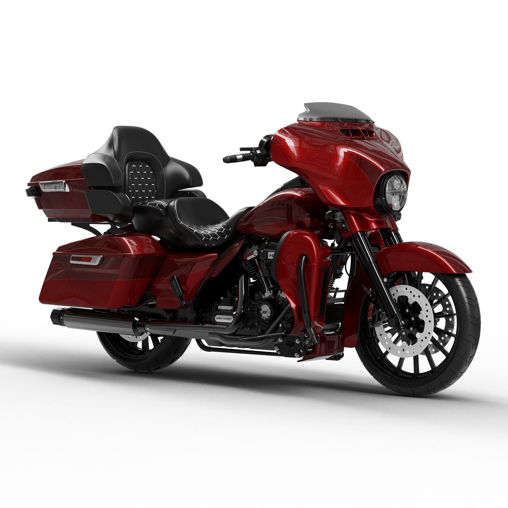 HR3 Mysterious Red Sunglo / Velocity Red Sunglo Complete Body Fairing Kit For Harley Ultra Limited FLHTK 14-23