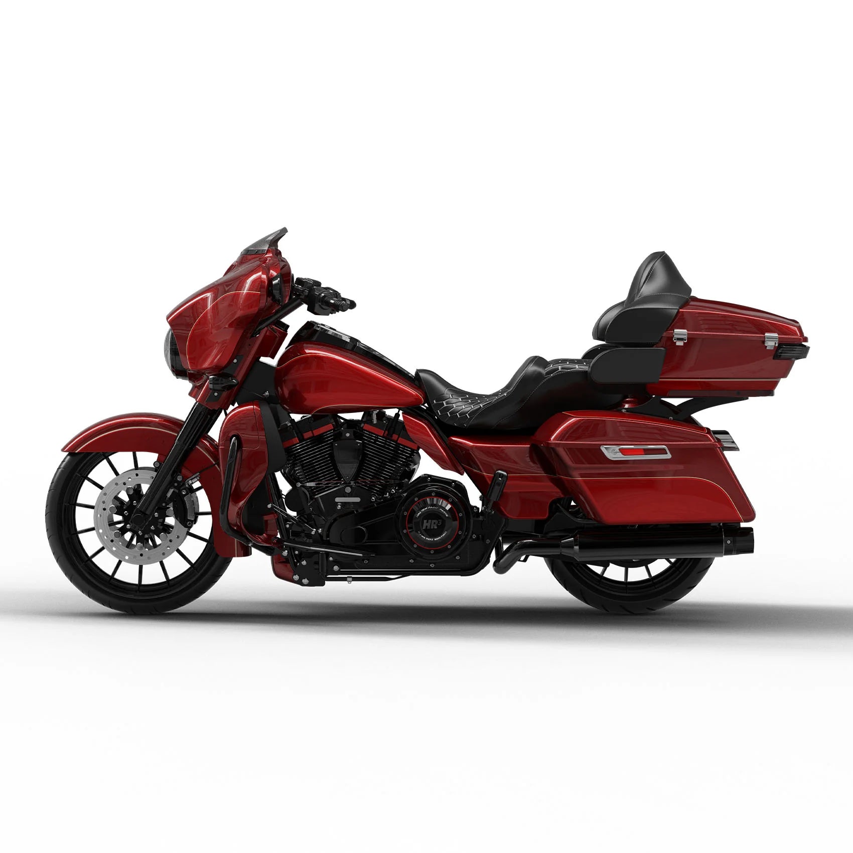 HR3 Mysterious Red Sunglo/ Velocity Red Sunglo Complete Body Fairing Kit For Harley Ultra Limited FLHTK 15-23