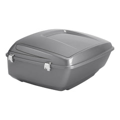 HR3 Dark Platinum Pinstripe 13.7" King Size Touring Trunk Luggage For 14-24 Harley Touring