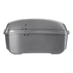HR3 Dark Platinum Pinstripe 13.7" King Size Touring Trunk Luggage For 14-24 Harley Touring