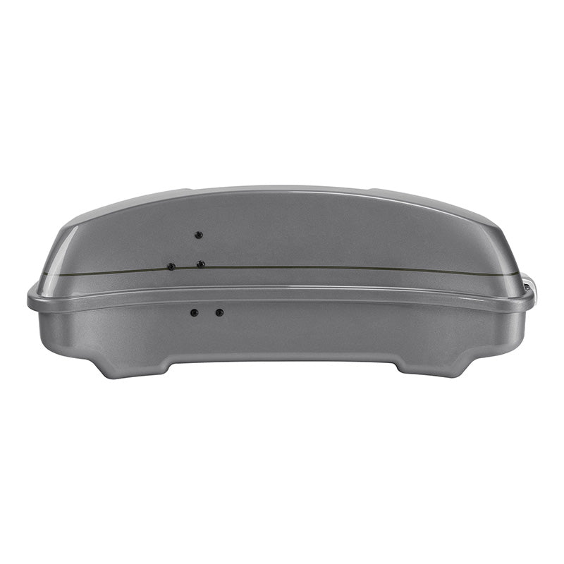 HR3 Dark Platinum Pinstripe 5.5" Razor Style Touring Trunk Luggage For 14-24 Touring