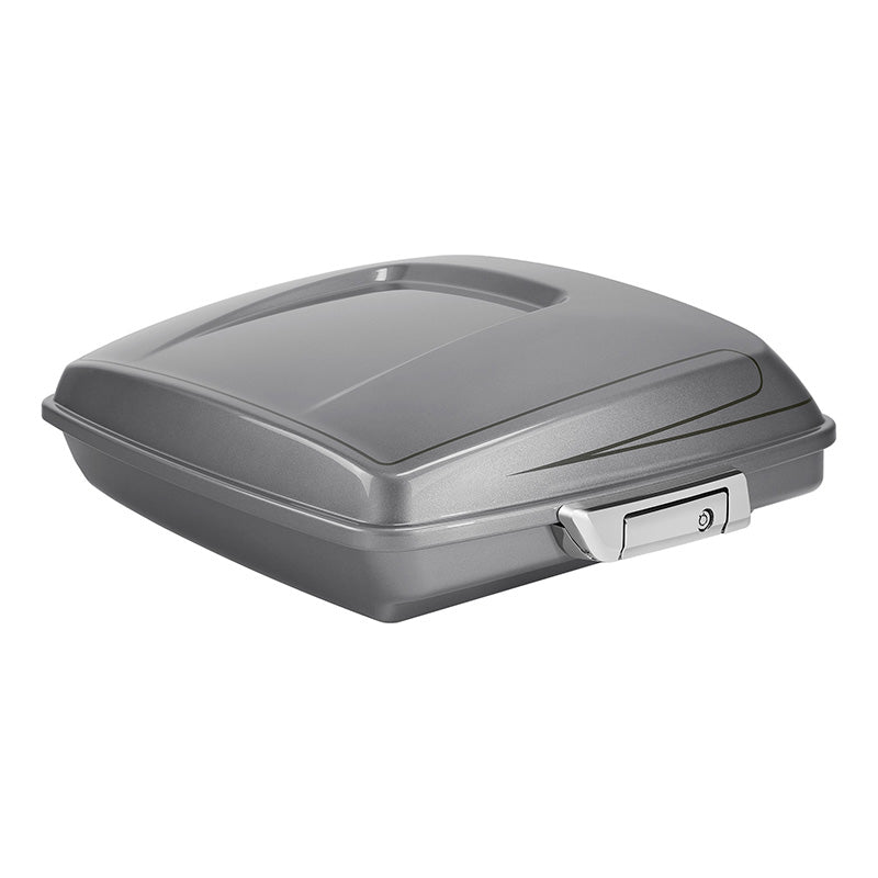 HR3 Dark Platinum Pinstripe 5.5" Razor Style Touring Trunk Luggage For 14-24 Touring