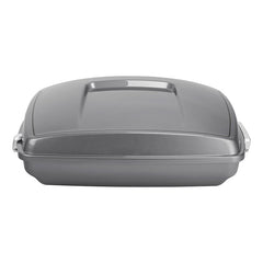 HR3 Dark Platinum Pinstripe 5.5" Razor Style Touring Trunk Luggage For 14-24 Touring