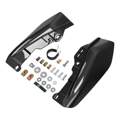 HR3 Dark Alloy / Black Denim Mid-Frame Air Deflectors For Harley Touring and Trike Models 09-24