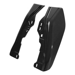 HR3 Dark Alloy / Black Denim Mid-Frame Air Deflectors For Harley Touring and Trike Models 09-24