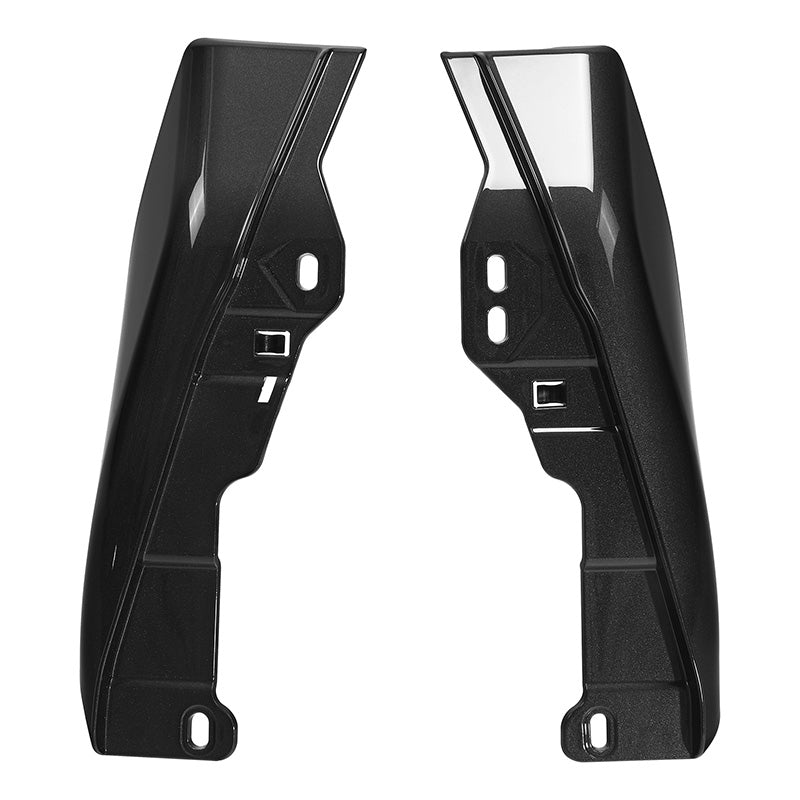 HR3 Dark Alloy / Black Denim Mid-Frame Air Deflectors For Harley Touring and Trike Models 09-24