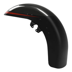 HR3 Dark Alloy / Black Denim Motorcycle 18" Wide Tire Front Mudguard Fender For Harley Touring Models 2014-2023