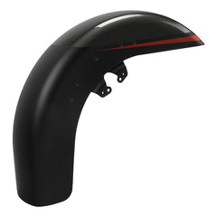 HR3 Dark Alloy / Black Denim Motorcycle 18" Wide Tire Front Mudguard Fender For Harley Touring Models 2014-2023