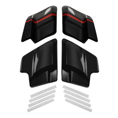 HR3 Dark Alloy / Black Denim CVO Stretched Side Covers For CVO STREET GLIDE 2018 (FLHXSE)