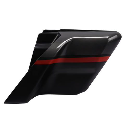 HR3 Dark Alloy / Black Denim CVO Stretched Side Covers For CVO STREET GLIDE 2018 (FLHXSE)