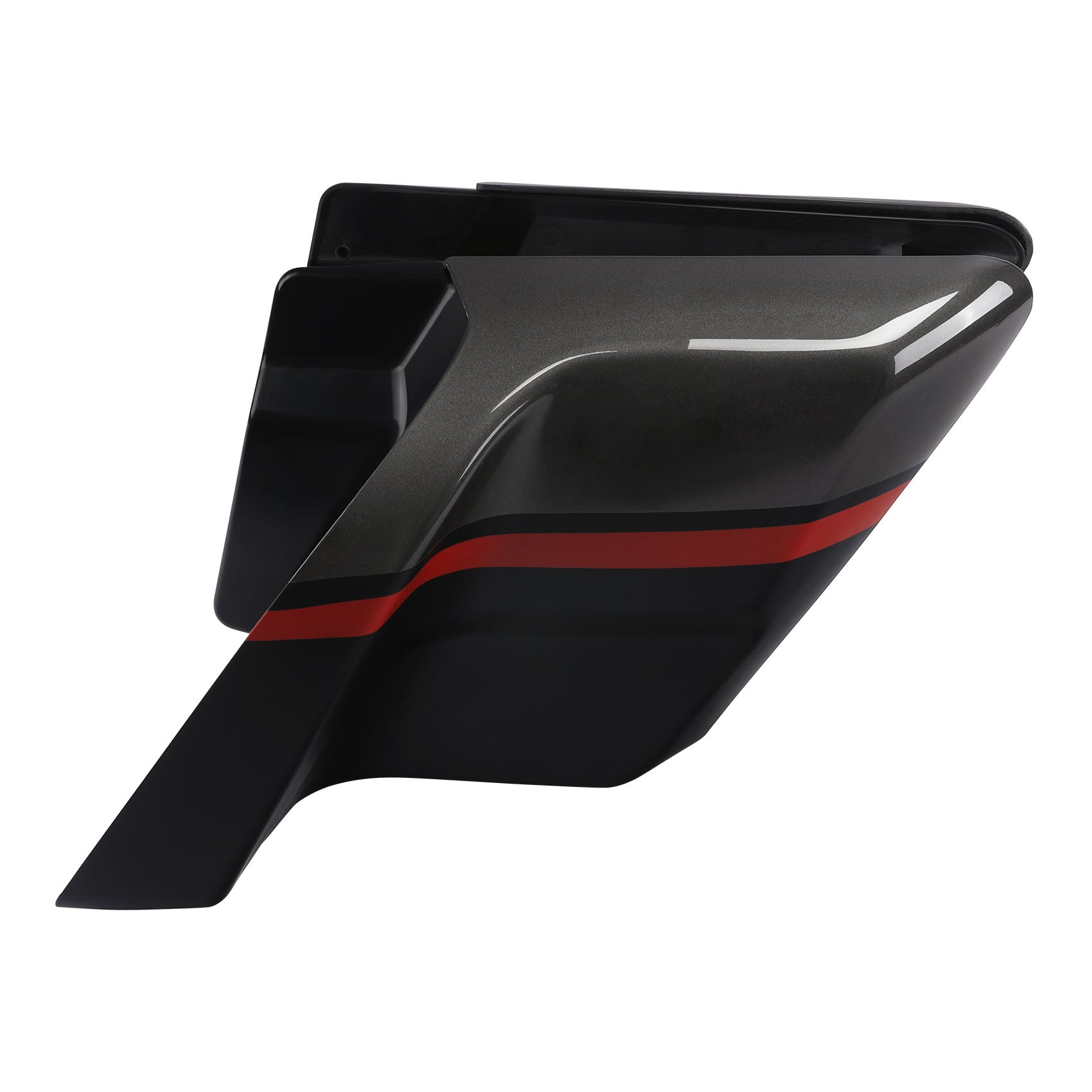 HR3 Dark Alloy / Black Denim CVO Stretched Side Covers For CVO STREET GLIDE 2018 (FLHXSE)