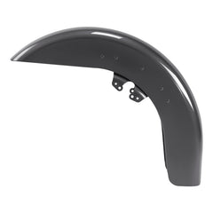 HR3 Gauntlet Gray Metallic Motorcycle 18" Wide Tire Front Mudguard Fender For Harley Touring Models 2014-2023