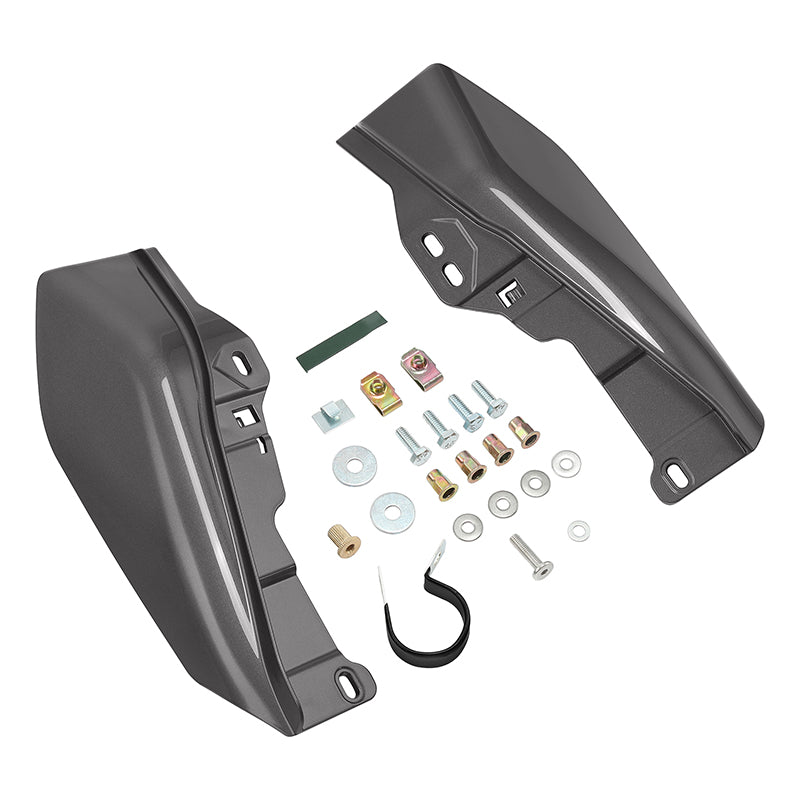 HR3 Charcoal Denim Mid-Frame Air Deflectors For Harley Touring and Trike Models 09-24