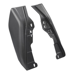 HR3 Gauntlet Gray Metallic Mid-Frame Air Deflectors For Harley Touring and Trike Models 09-24