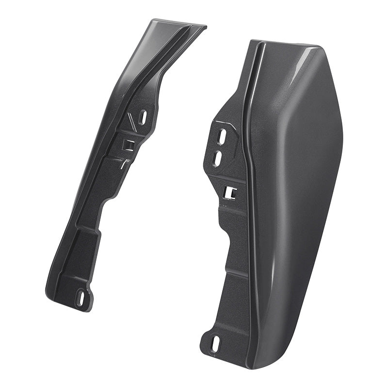 HR3 Gauntlet Gray Metallic Mid-Frame Air Deflectors For Harley Touring and Trike Models 09-24