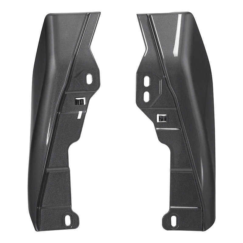 HR3 Gauntlet Gray Metallic Mid-Frame Air Deflectors For Harley Touring and Trike Models 09-24