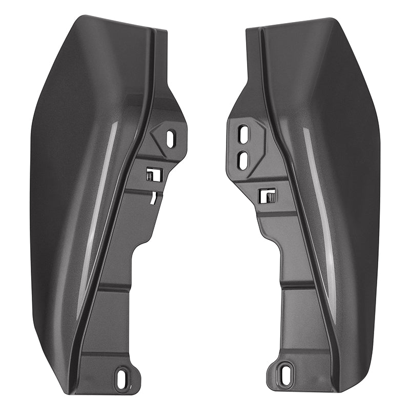 HR3 Charcoal Denim Mid-Frame Air Deflectors For Harley Touring and Trike Models 09-24