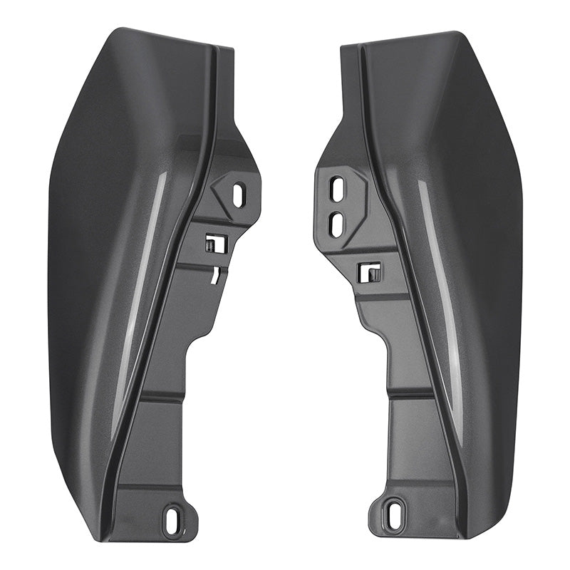 HR3 Gauntlet Gray Metallic Mid-Frame Air Deflectors For Harley Touring and Trike Models 09-24