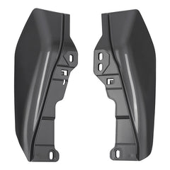 HR3 Gauntlet Gray Metallic Mid-Frame Air Deflectors For Harley Touring and Trike Models 09-24