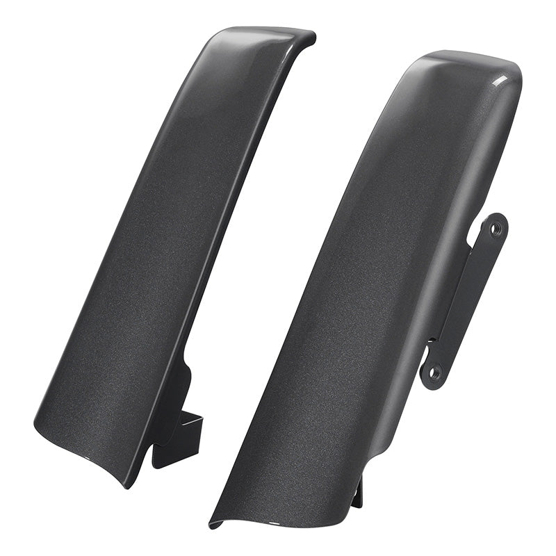 HR3 Gauntlet Gray Metallic Saddlebag Filler Strips For Harley Touring Models 14-24