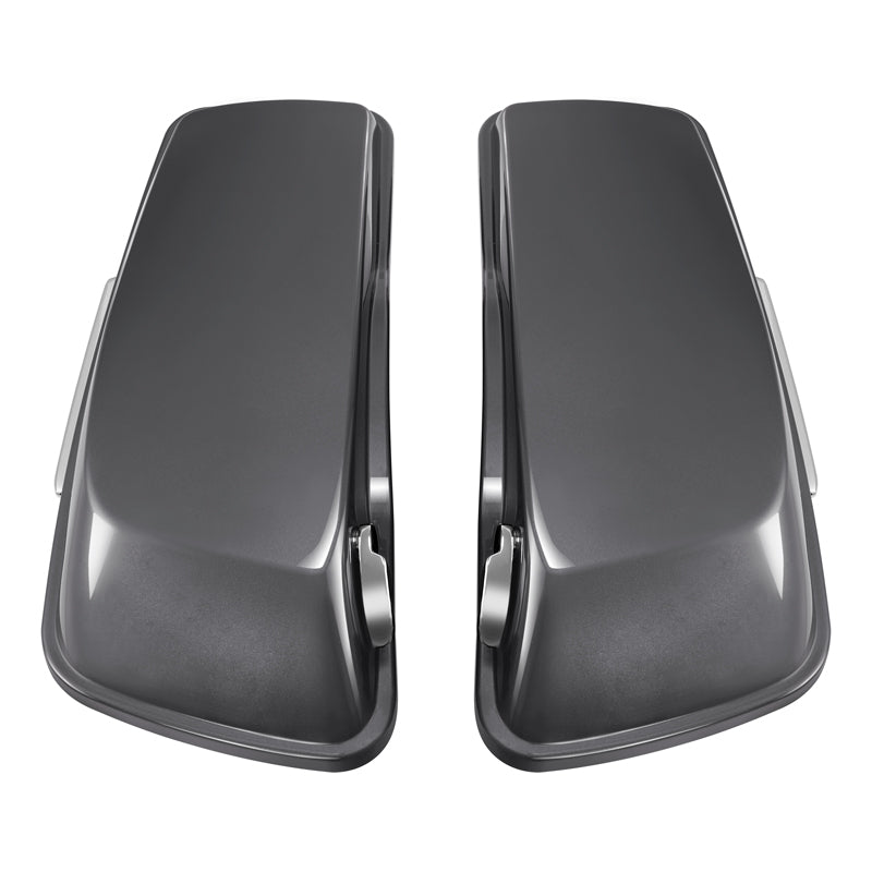 HR3 Gauntlet Gray Metallic Hard Saddlebags (Regular) For 14-23 Harley Touring