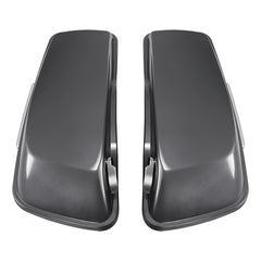 HR3 Gauntlet Gray Metallic Hard Saddlebags (Regular) For 14-23 Harley Touring