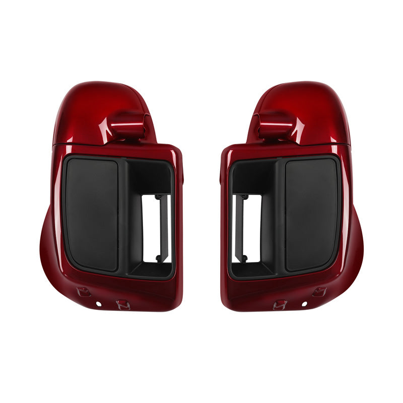 HR3 Velocity Red Sunglo 2016S Vented Lower Fairing Kit With 6.5" Speaker Pods For Harley Touring models 2014-2024