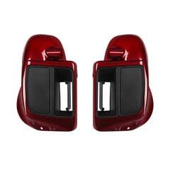 HR3 Velocity Red Sunglo 2016S Vented Lower Fairing Kit With 6.5" Speaker Pods For Harley Touring models 2014-2024