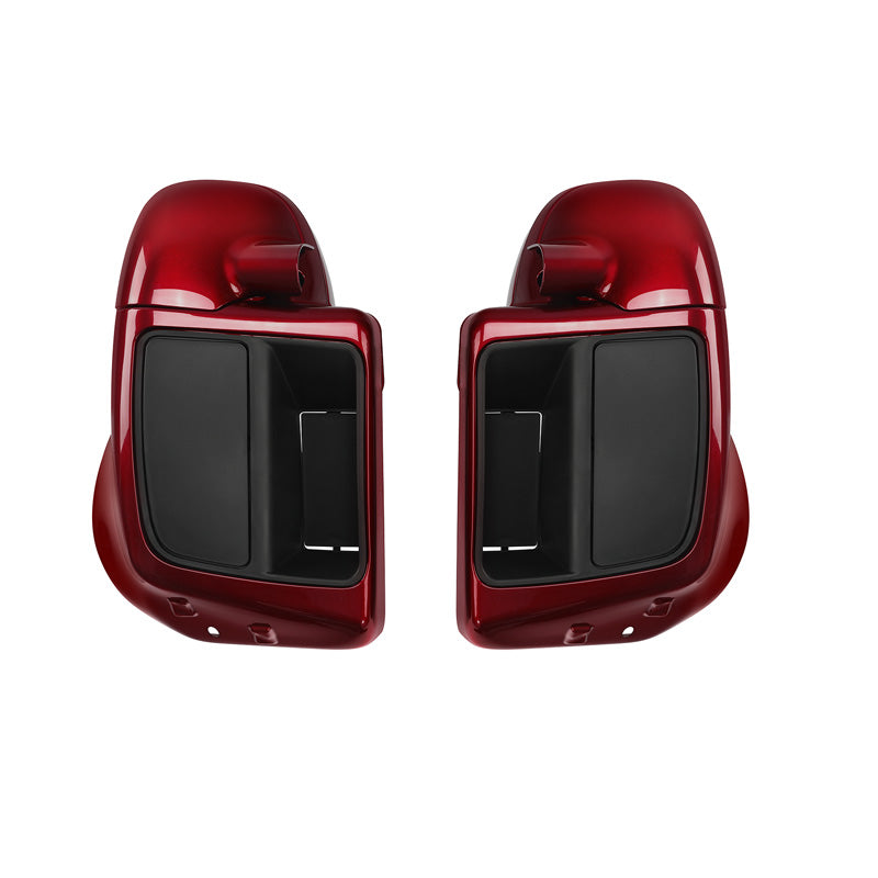 HR3 Velocity Red Sunglo 2016S Vented Lower Fairing Kit With 6.5" Speaker Pods For Harley Touring models 2014-2024