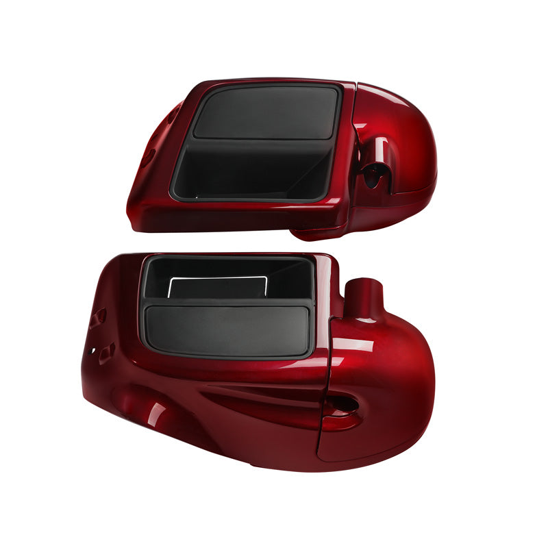HR3 Velocity Red Sunglo 2016S Vented Lower Fairing Kit With 6.5" Speaker Pods For Harley Touring models 2014-2024
