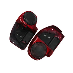 HR3 Velocity Red Sunglo 2016S Vented Lower Fairing Kit With 6.5" Speaker Pods For Harley Touring models 2014-2024