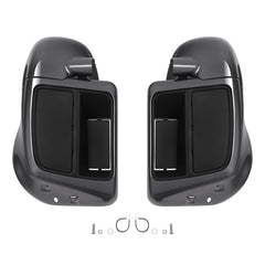 HR3 Gauntlet Gray Metallic Vented Lower Fairing Kit For Harley Touring models 2014-2024