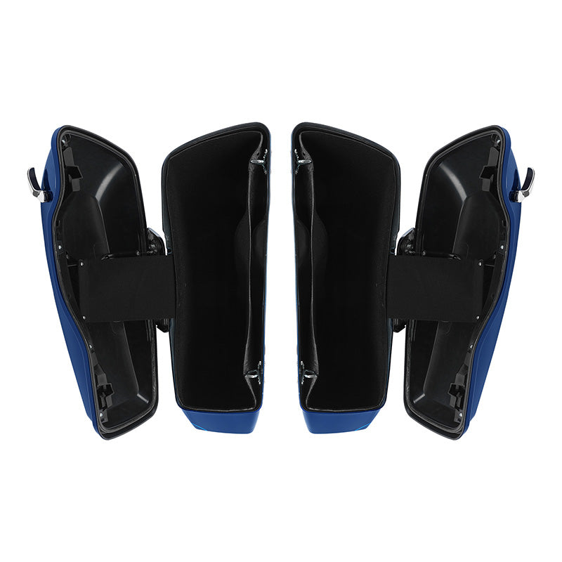 HR3 Superior Blue 2015UL Hard Saddlebags (Regular) For 14-23 Harley Touring