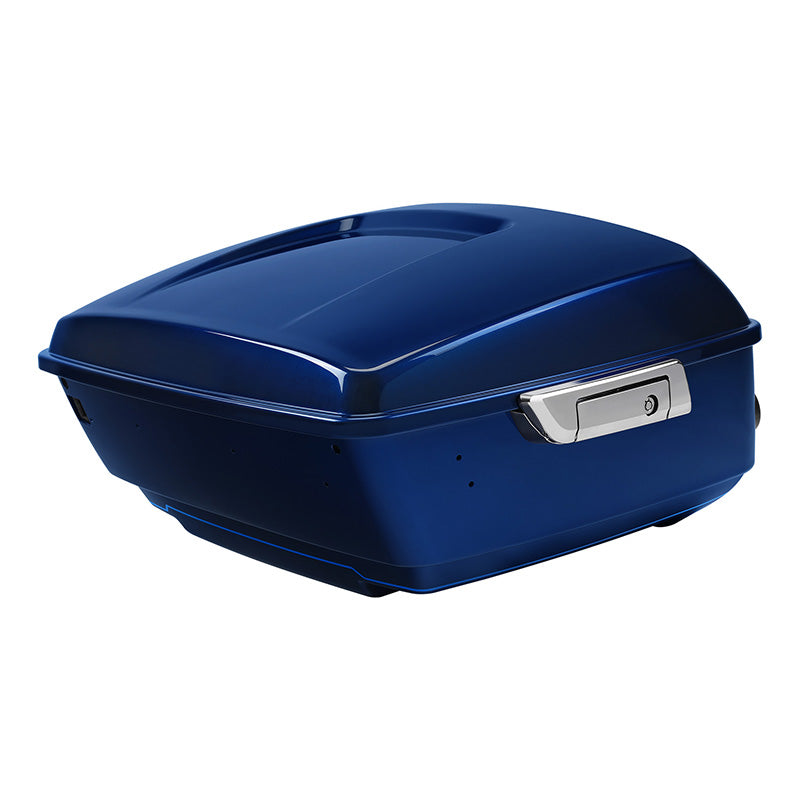HR3 Superior Blue 2015UL King Size Touring Trunk Luggage with Speaker Cut Outs For 14-24 Harley Touring