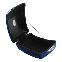 HR3 Superior Blue 2015UL King Size Touring Trunk Luggage with Speaker Cut Outs For 14-24 Harley Touring