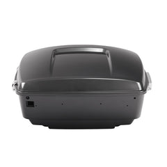 HR3 Gauntlet Gray Metallic King Size Touring Trunk Luggage with Speaker Cut Outs For 14-24 Harley Touring