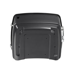 HR3 Gauntlet Gray Metallic King Size Touring Trunk Luggage with Speaker Cut Outs For 14-24 Harley Touring