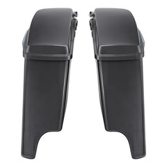HR3 Gauntlet Gray Metallic 5" Stretched Extended Saddlebags For Harley Touring 2014-2022