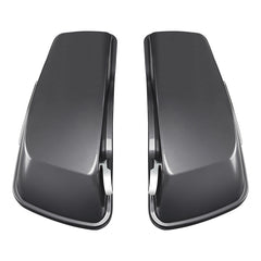 HR3 Gauntlet Gray Metallic 5" Stretched Extended Saddlebags For Harley Touring 2014-2022