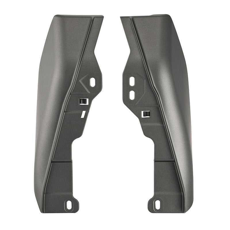 HR3 Charcoal Denim / Black Denim Mid-Frame Air Deflectors For Harley Touring and Trike Models 09-24