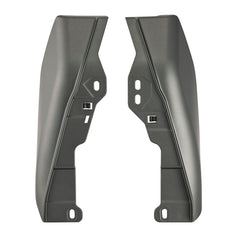 HR3 Charcoal Denim / Black Denim Mid-Frame Air Deflectors For Harley Touring and Trike Models 09-24