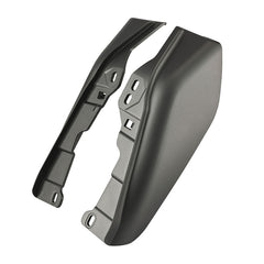 HR3 Charcoal Denim / Black Denim Mid-Frame Air Deflectors For Harley Touring and Trike Models 09-24