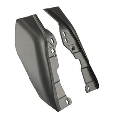 HR3 Charcoal Denim / Black Denim Mid-Frame Air Deflectors For Harley Touring and Trike Models 09-24