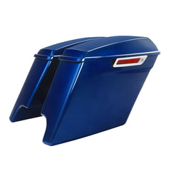 HR3 Superior Blue 5" Stretched Extended Saddlebags For Harley Touring 2014-2022