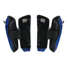 HR3 Superior Blue 5" Stretched Extended Saddlebags For Harley Touring 2014-2022