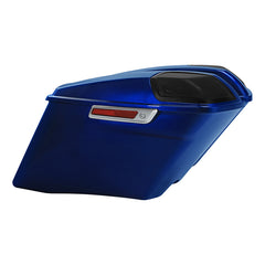 HR3 Superior Blue CVO Stretched Saddlebags with Speaker Lids For 14-23 Harley Touring