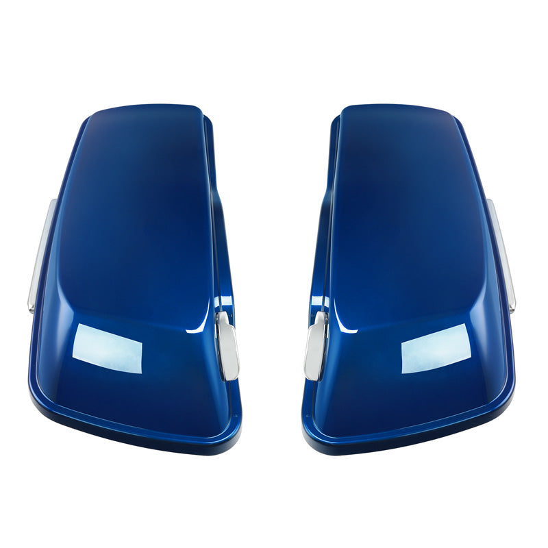 HR3 Superior Blue 5" Stretched Extended Saddlebags For Harley Touring 2014-2022