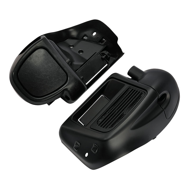 HR3 Charcoal Denim / Black Denim Vented Lower Fairing Kit For Harley Touring Models 2014-2023 (Fits water cooled models)